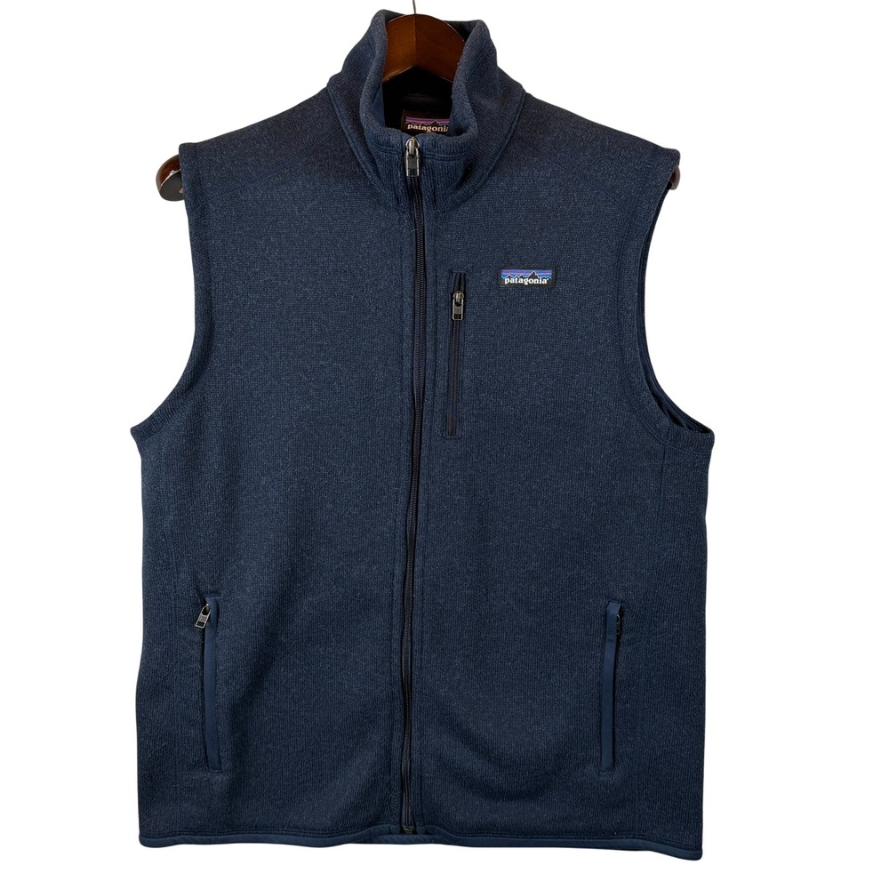 Patagonia Mens Better Sweater Vest Navy Blue Full Zip Fleece STY25882 Outdoor